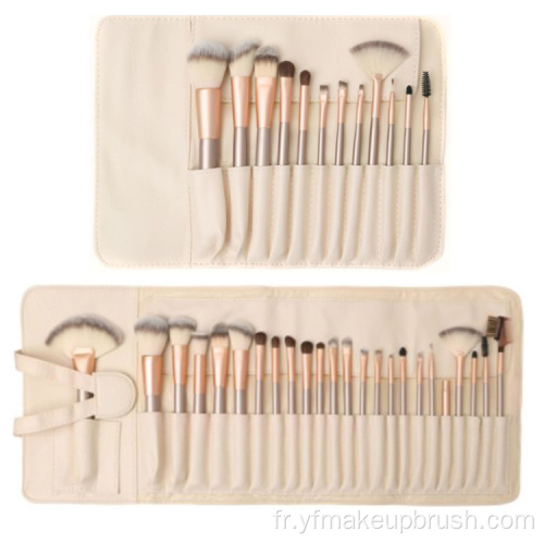 Brosse de maquillage professionnel Ensemble 24pcs logo personnalisé